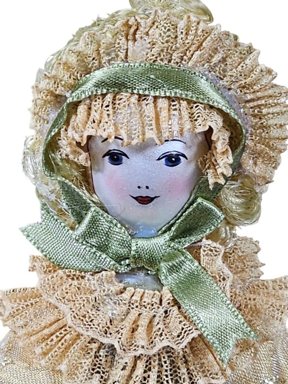Kurt S. Adler The Mystique Collection Glass Ornament 8" Lady Victorian Dress VTG - Picture 2 of 9